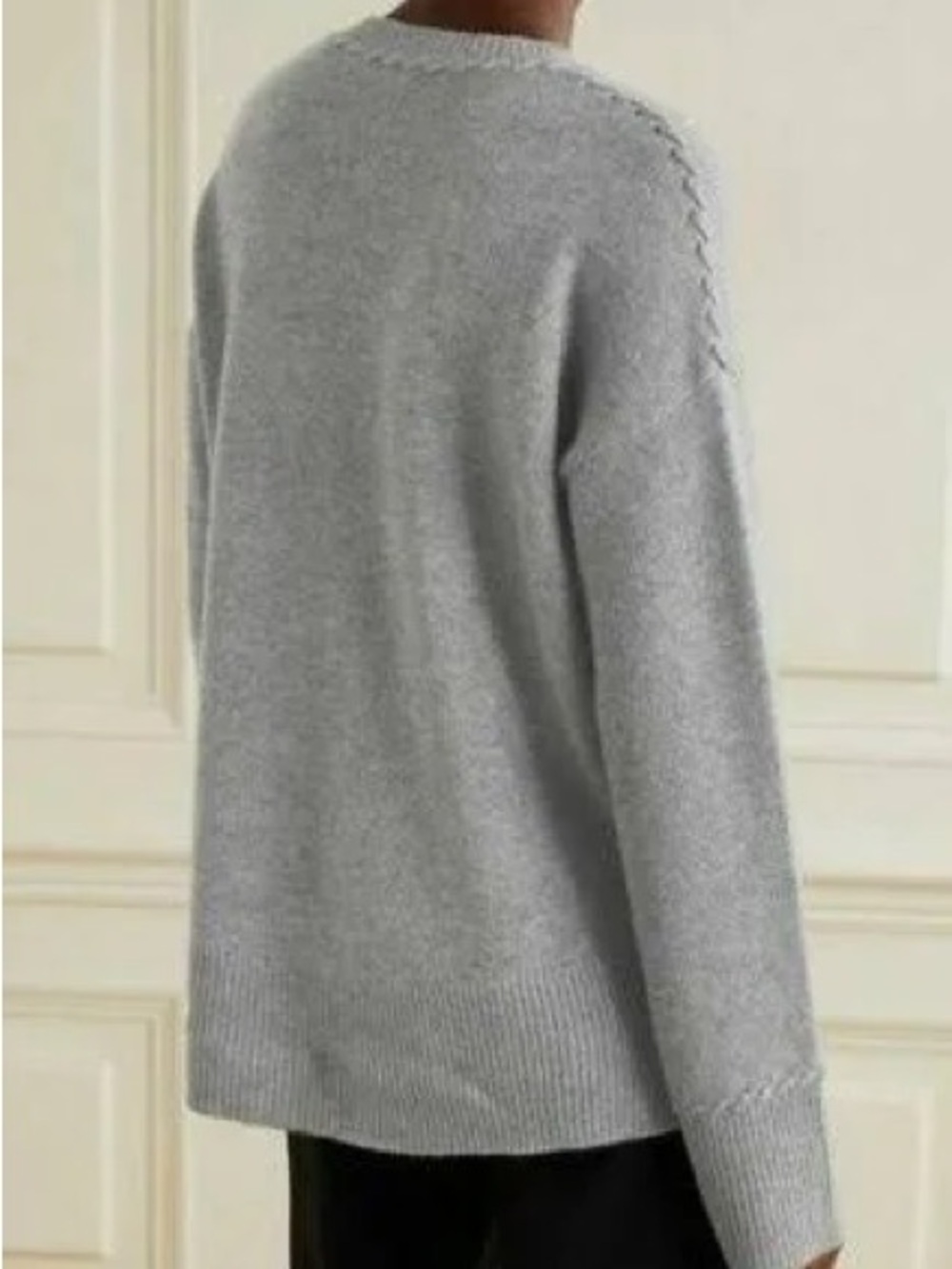 Theory Karenia Whipstitche Super Soft Thick 100% Cashmere Sweater Large NWOT - Picture 2 of 11